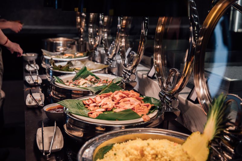 Via 313 catering setup for corporate events